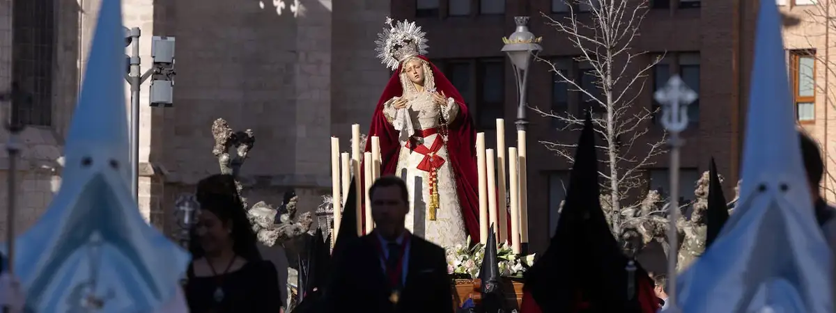 Procesión del Prendimiento en la Semana Santa en Valladolid 2026 con paso portado a hombros