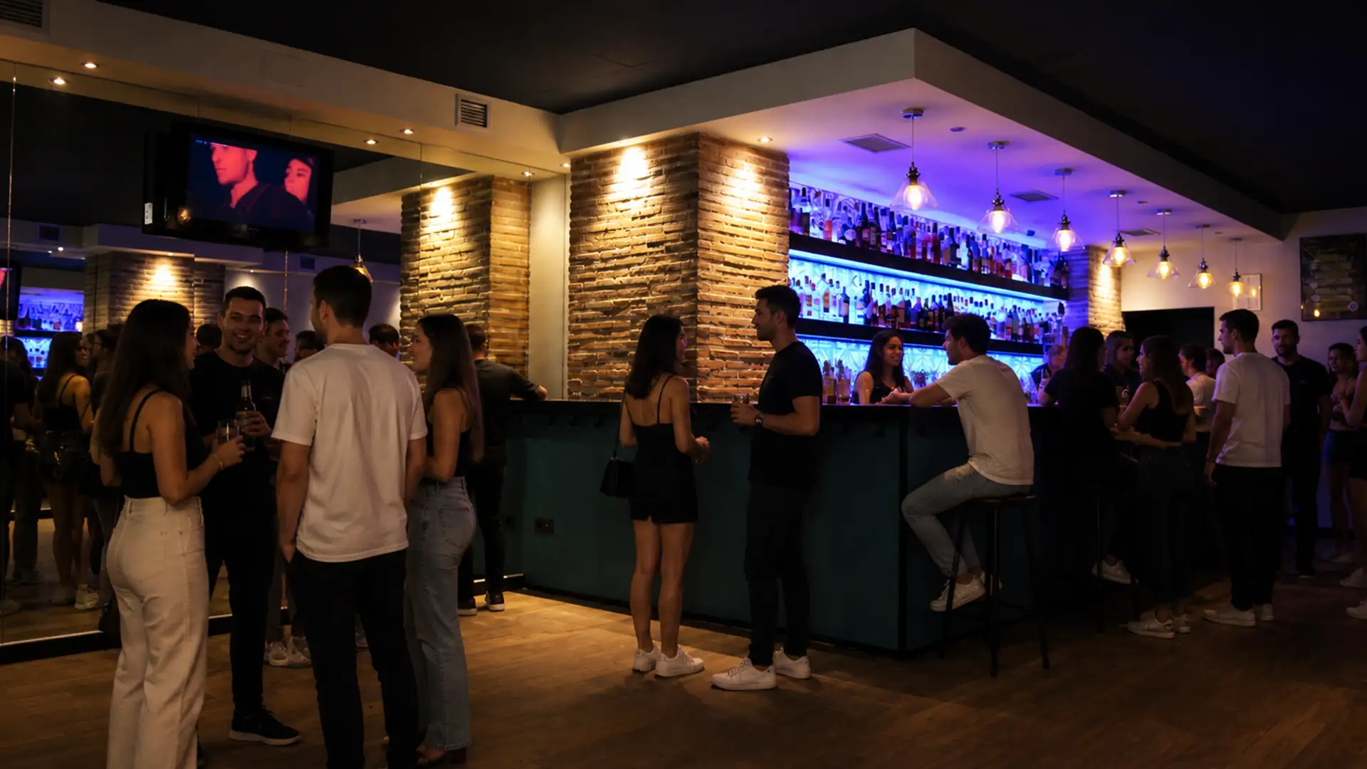 Pub La Latina con ambiente de baile latino