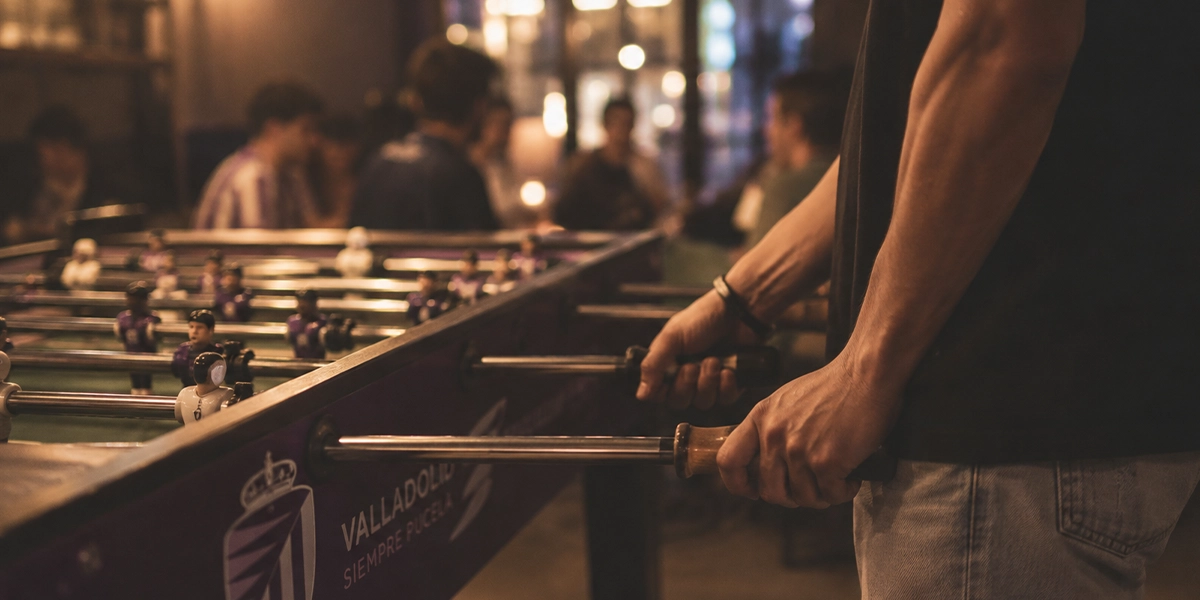Bar con futbolín en Valladolid