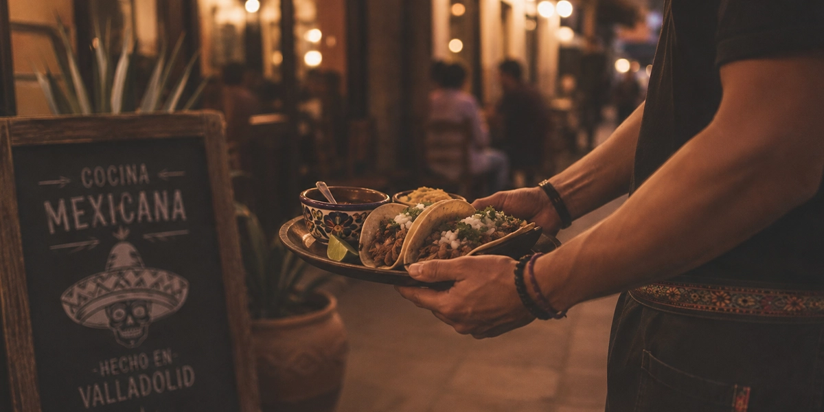 Restaurante mexicano en Valladolid con tacos y nachos