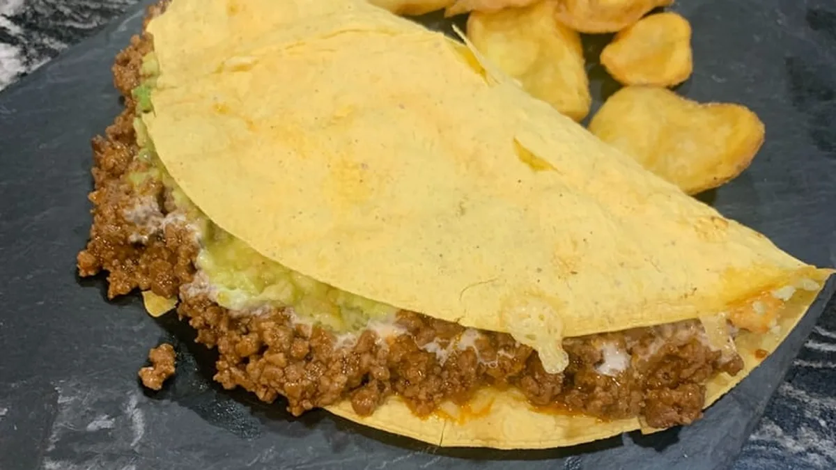 Quesadilla de Chido's Bar, restaurante mexicano de la Plaza Mayor de Salamanca