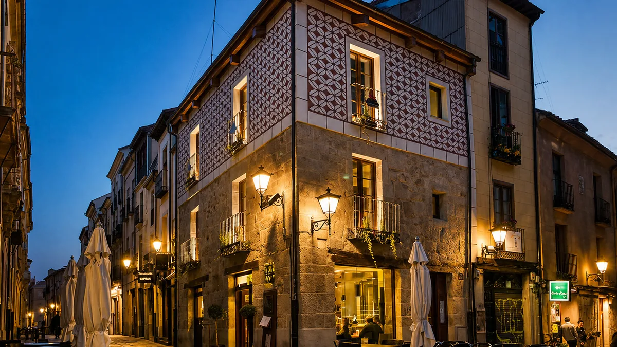 Edificio histórico donde se ubica el restaurante Corte & Cata, con menú ejecutivo en Salamanca