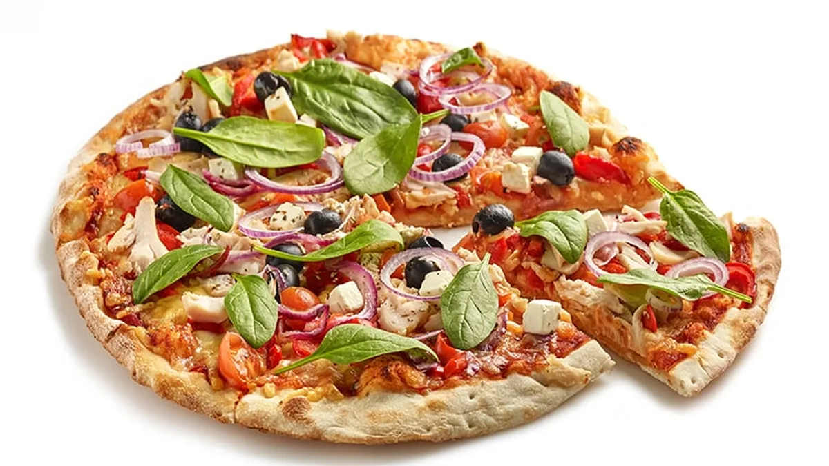 Pizza de masa fina de Duomo's Pizza en Salamanca