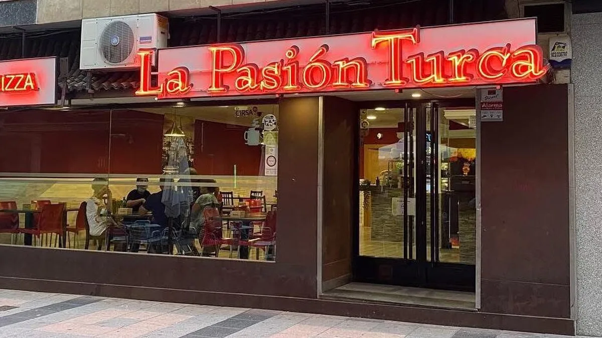 Fachada de La Pasión Turca, kebab turco cerca de Van Dyck en Salamanca